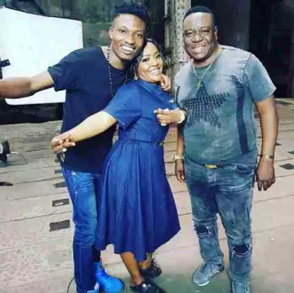 Efe Makes Acting Debut, Pictured With Helen Paul And Mr Ibu